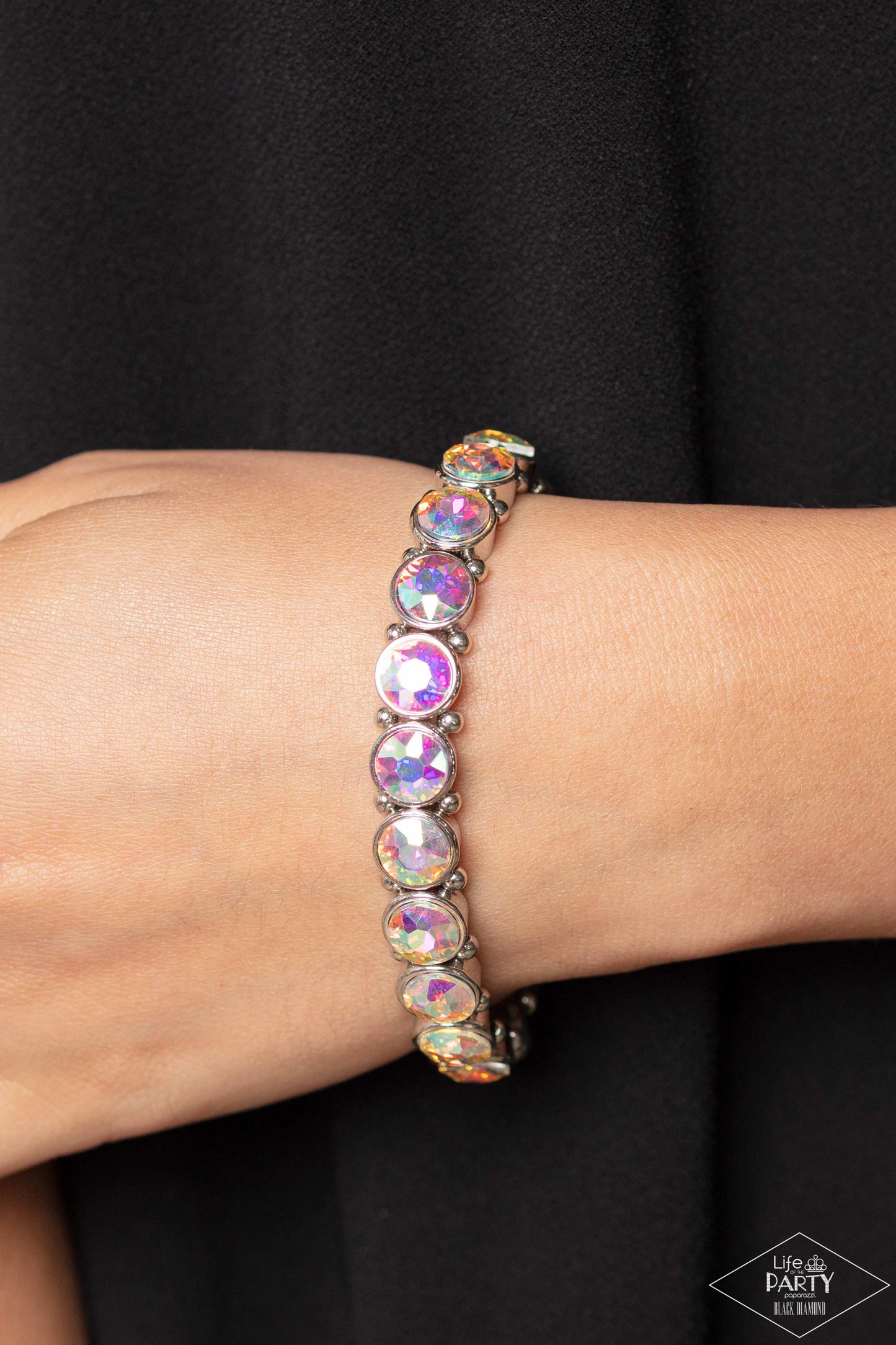 Sugar Coated Sparkle Multi Iridescent Bracelet