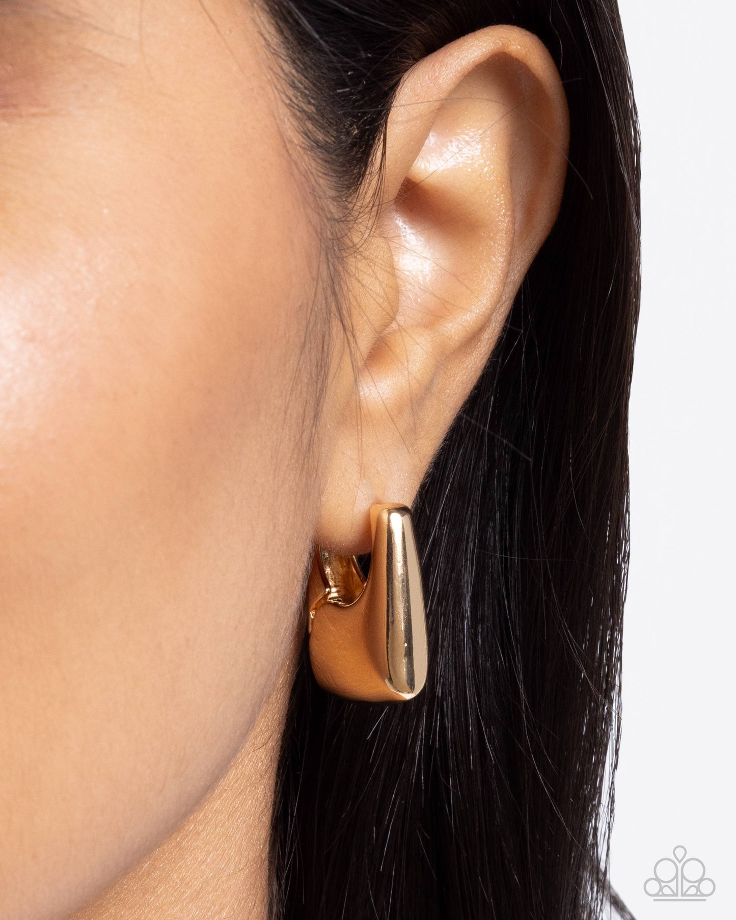 Square Symmetry Gold Hoops
