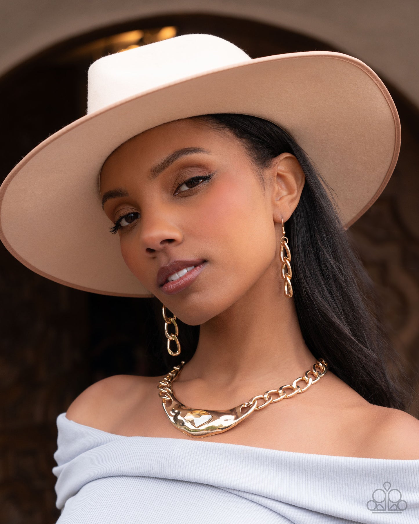 Peak of Pizzazz Gold Necklace