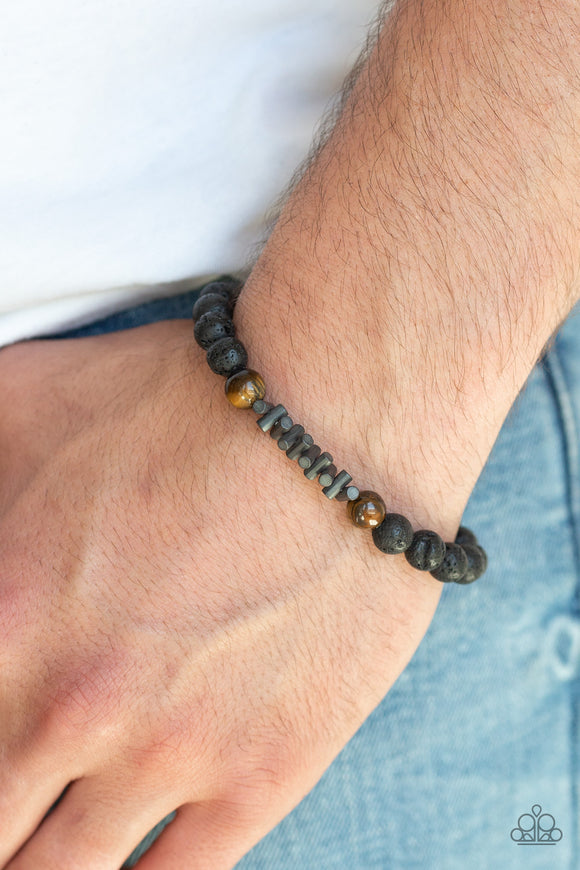 Courage Brown Black Urban Unisex Bracelet