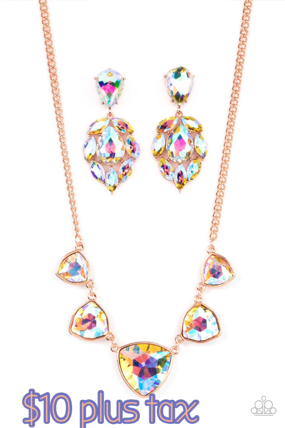 Galactic Go-Getter Copper Iridescent Earrings