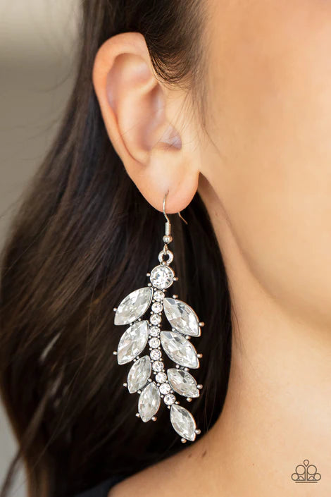 Ice Garden Gala Silver Earrings