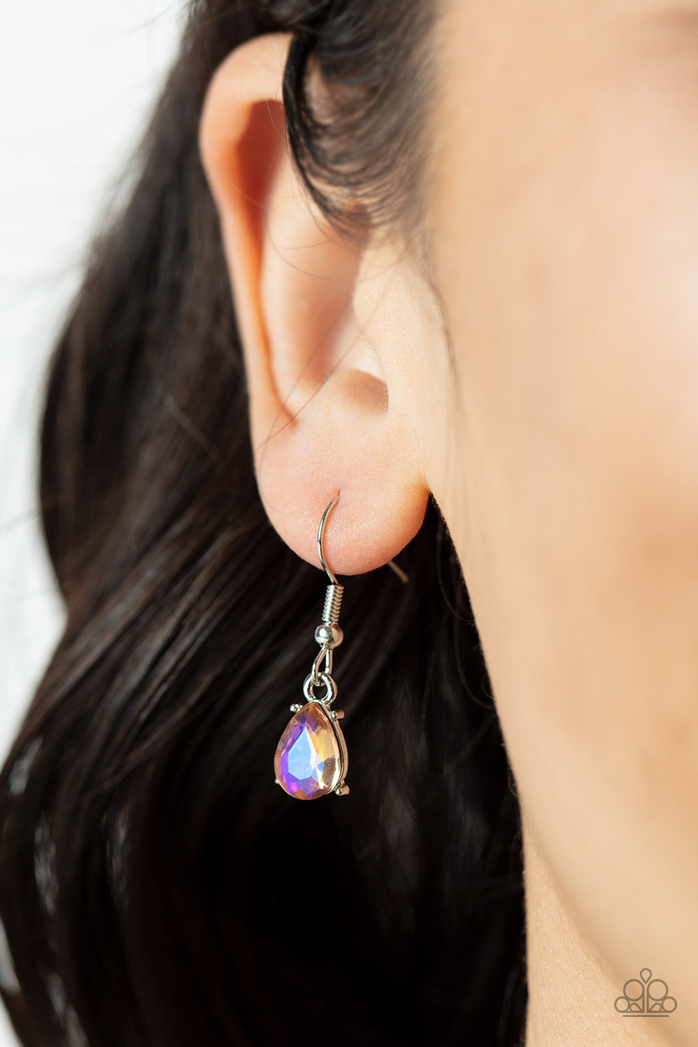 Completely Captivated Orange Iridescent Necklace