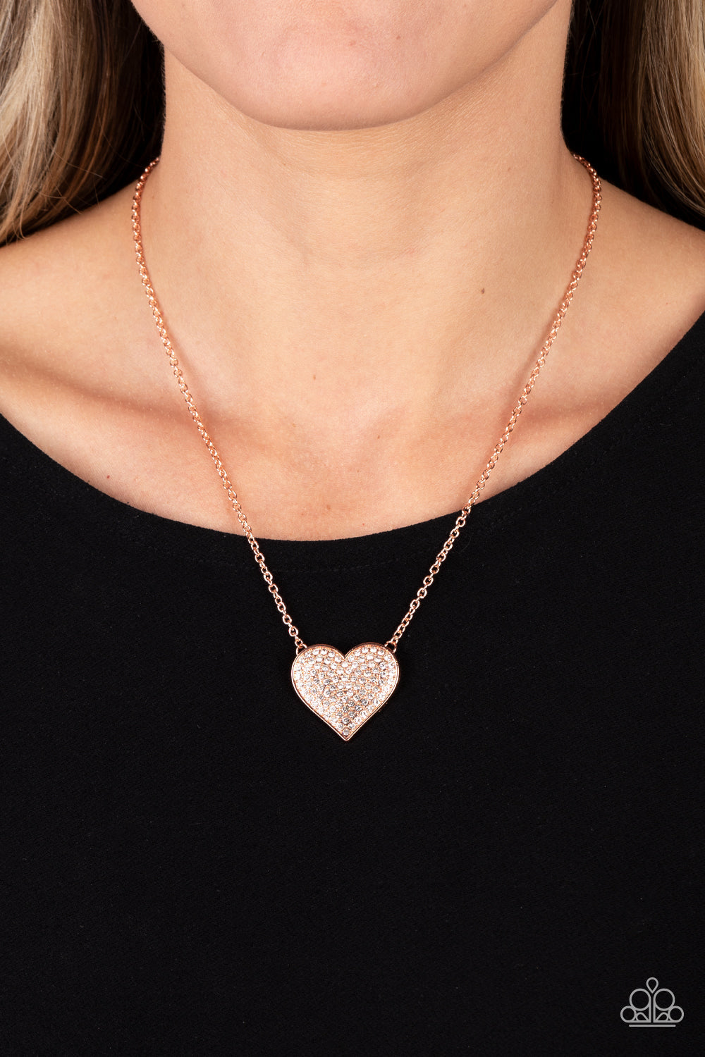 Spelozinding Sweetheart Copper Heart Necklace