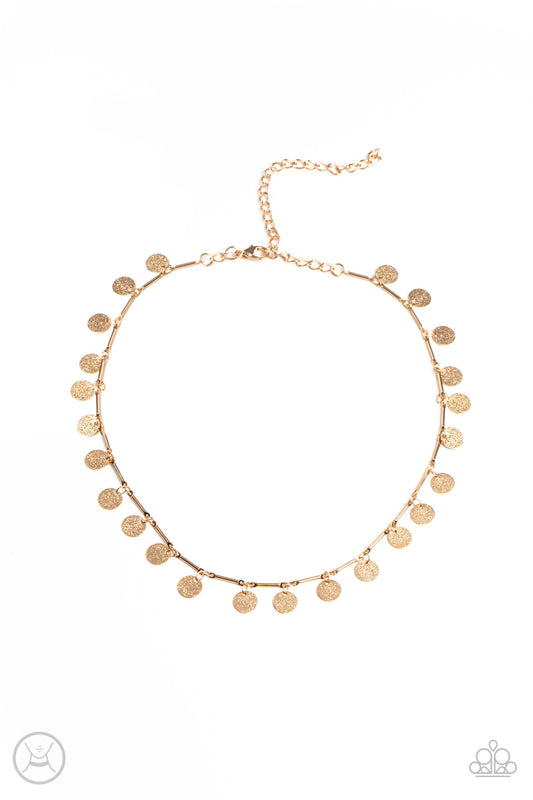 Musically Minimalist Gold Choker