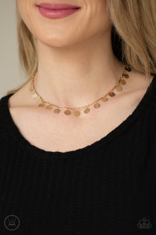 Musically Minimalist Gold Choker
