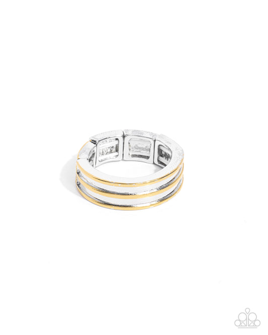 Bustling Basic Silver Urban Unisex Ring