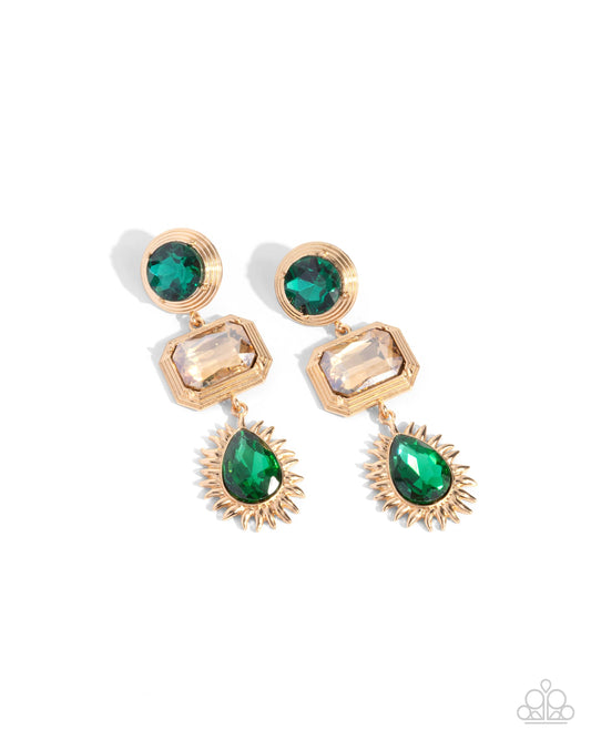 Entertaining the Thought Green Earrings