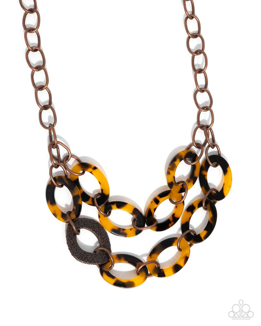 Patterned Presto Copper Necklace