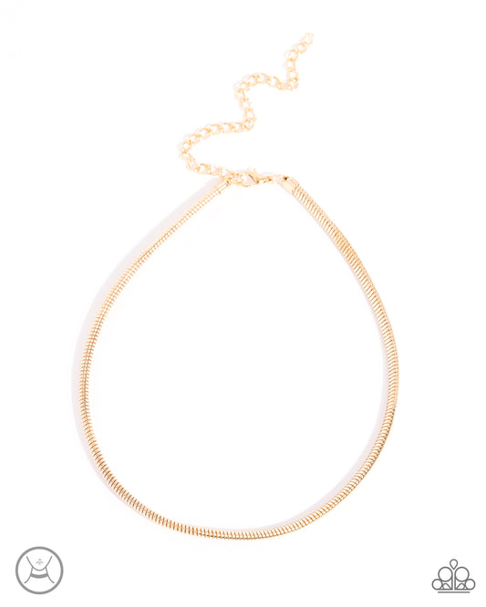 Captivating Choker Gold Necklace