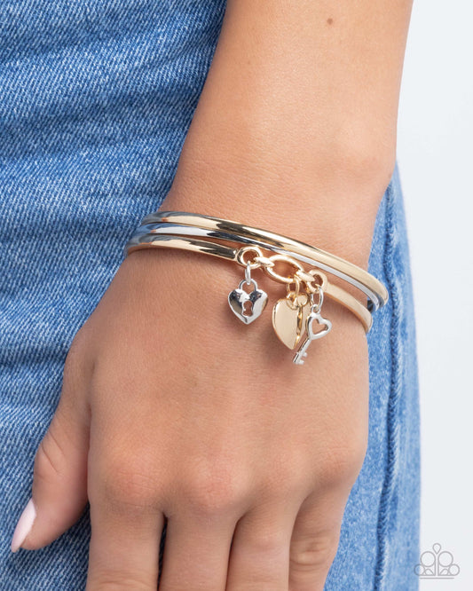 Sealed Sweetheart Multi Charm Bangles