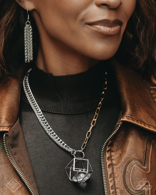 Enclosed Edge Multi Necklace