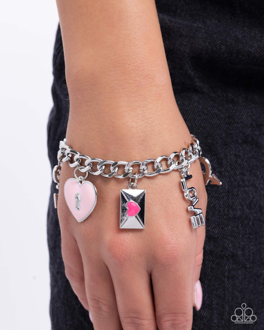 Valentines Variety Pink Charm Bracelet