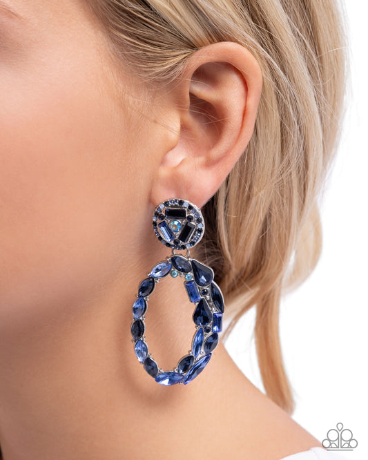 Eclectic Elevation Blue Earrings