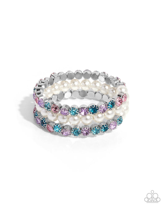 Grandiose Glitz Multi Pearl Bracelet