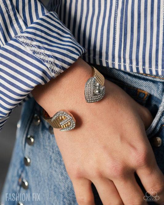 Fashion Forward Feature Gold Cuff Bracelet