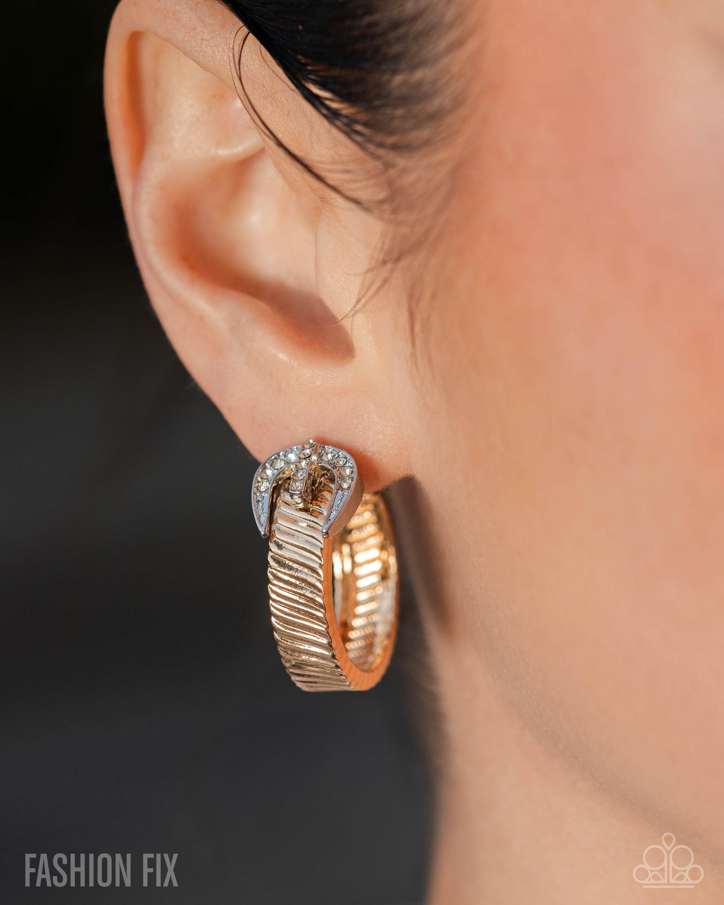 Assured Accent Gold Hoop Earrings