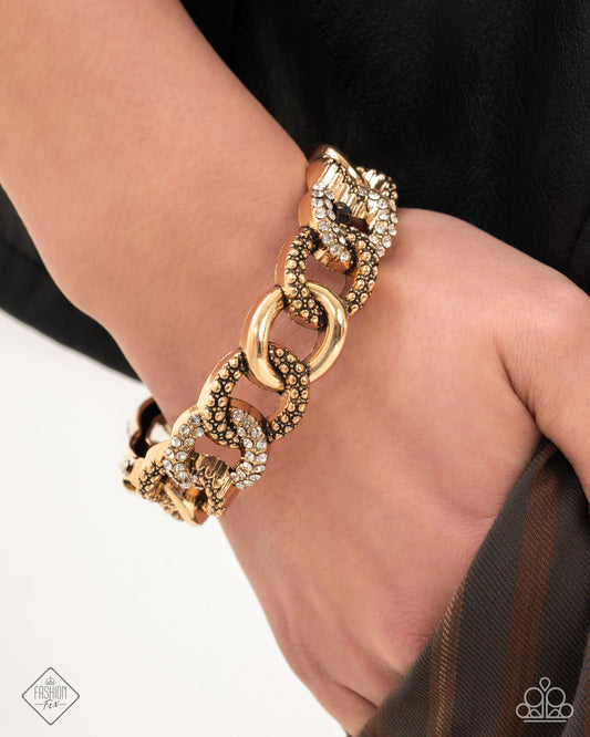 Assertive Austerity Gold Bracelet