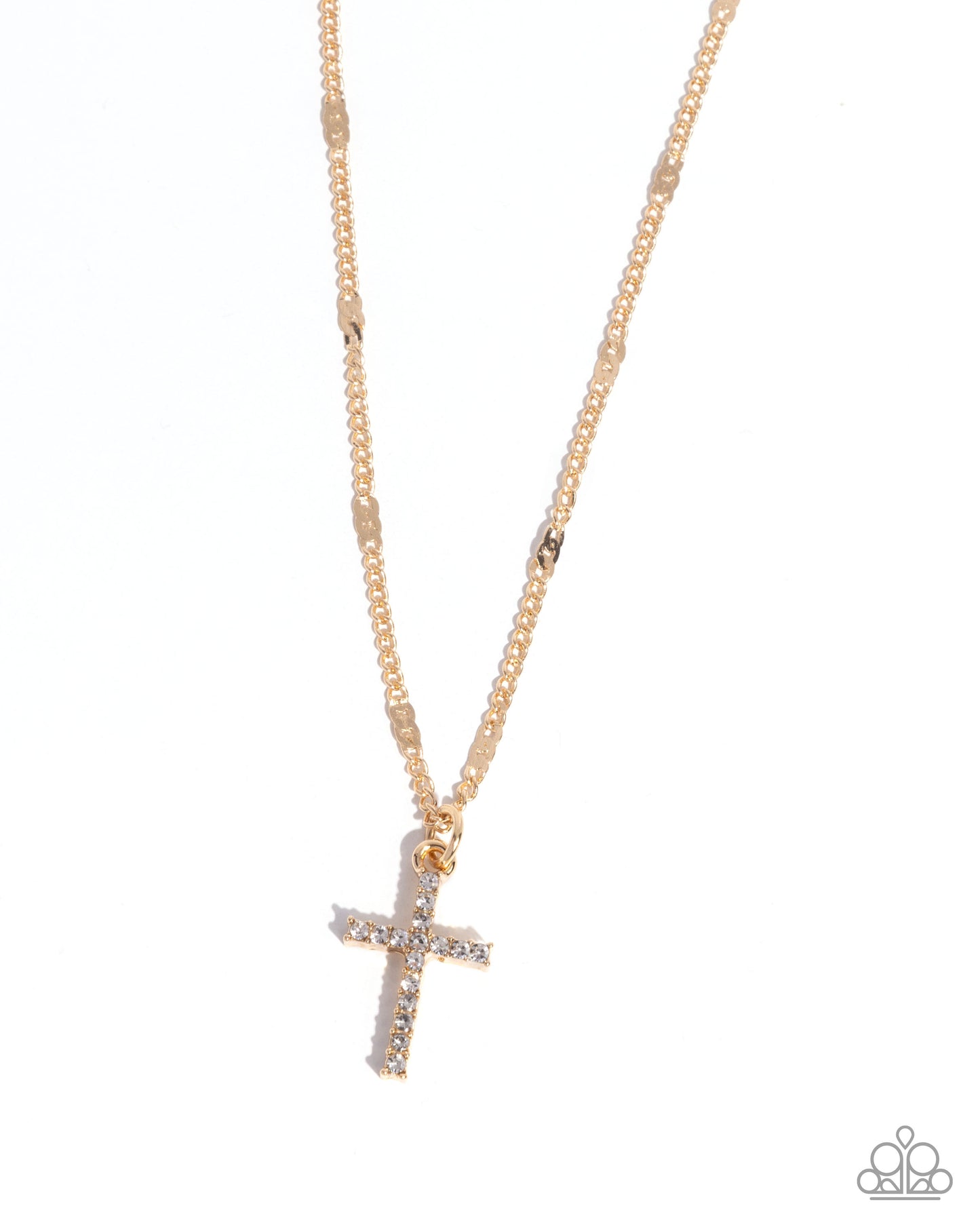 Endless Faith Gold Cross Pendant Necklace