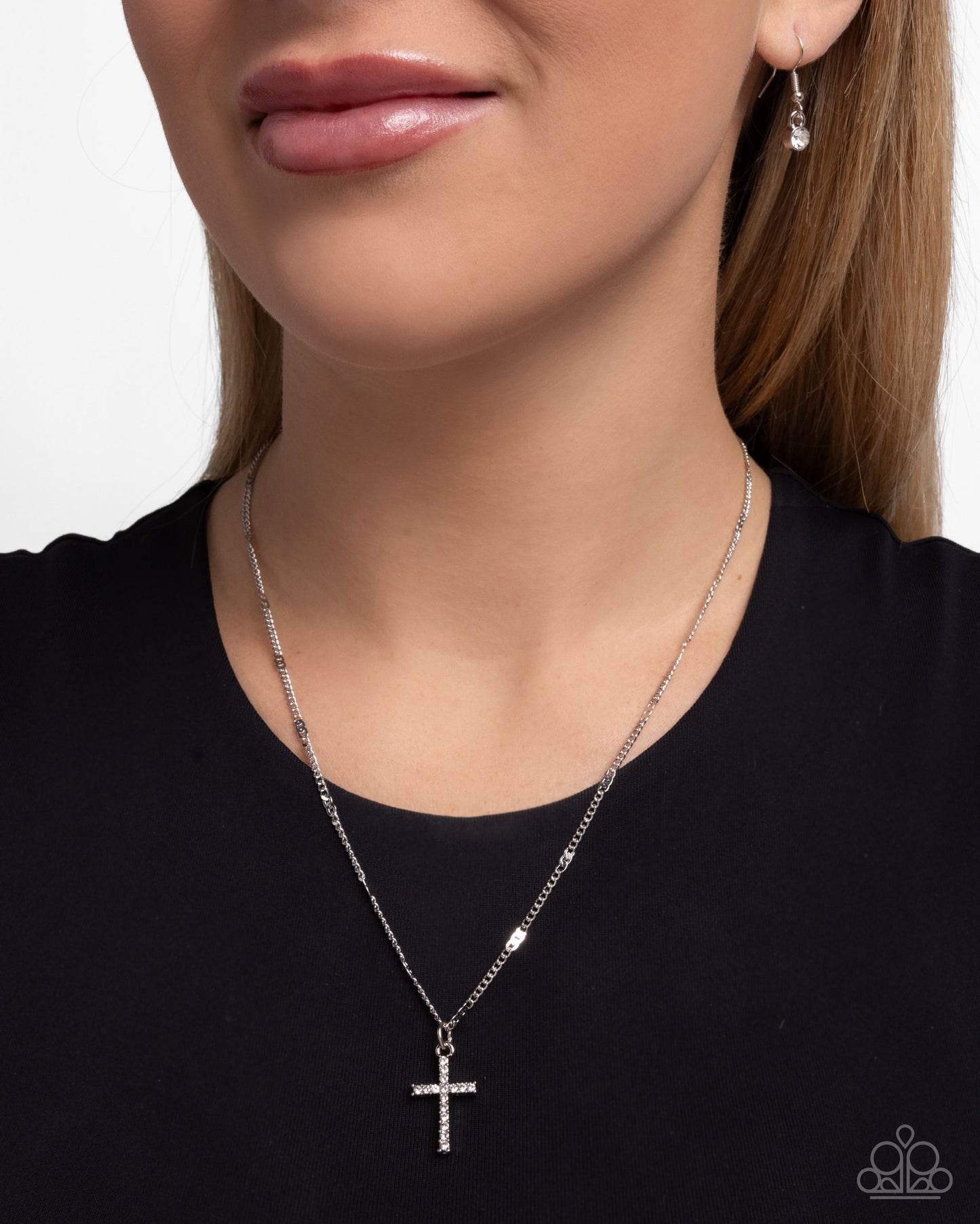 Endless Faith Silver Cross Necklace