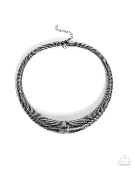 Subtle Selfie Gunmetal Necklace