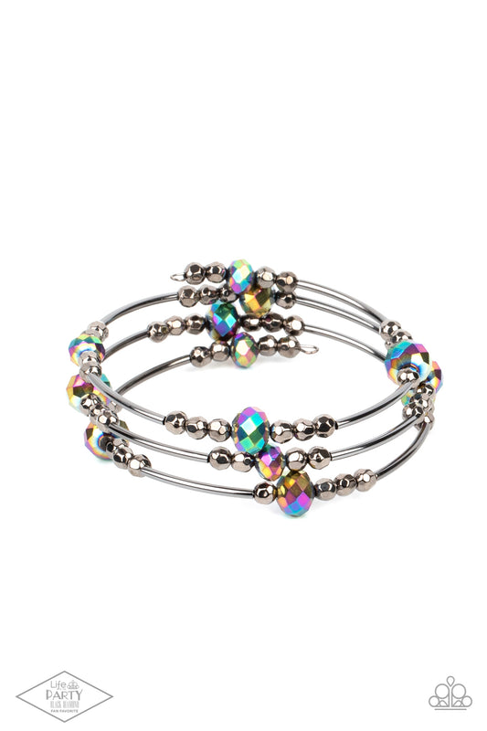 Showy Shimmer Multi Oil Spill Infinity Bracelet
