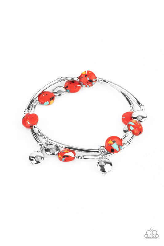 Terrazzo Territory Red Bracelets