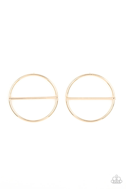 Dynamic Diameter Gold Earrings