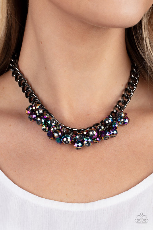 Galactic Knockout Multi Oil Spill Necklace