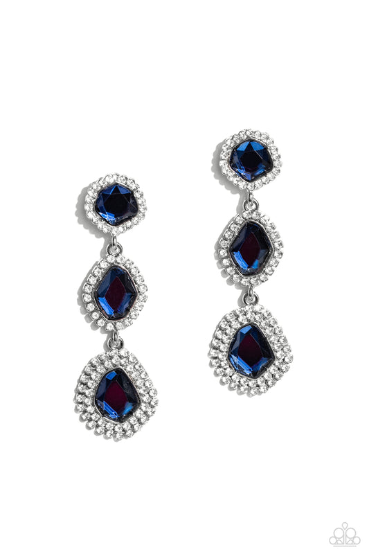 Prove Your ROYALTY Blue Earrings