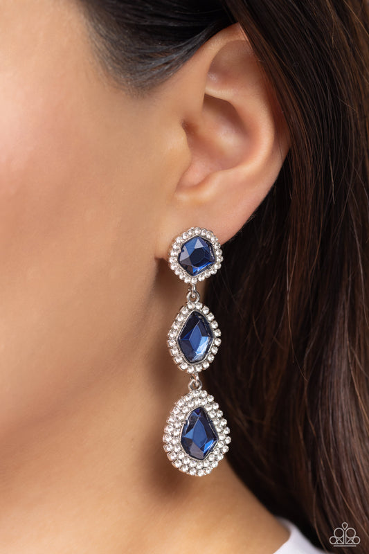 Prove Your ROYALTY Blue Earrings