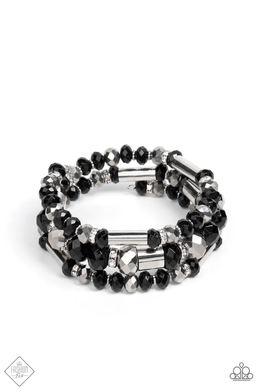 Dynamic Dazzle Fashion Fix Black Infinity Bracelet
