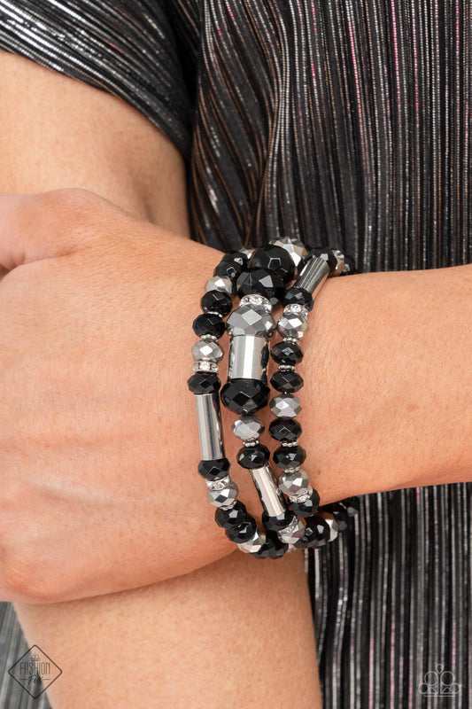 Dynamic Dazzle Fashion Fix Black Infinity Bracelet