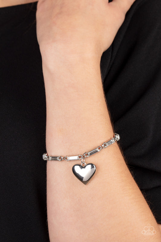 Sweetheart Secrets Silver Heart Bracelet