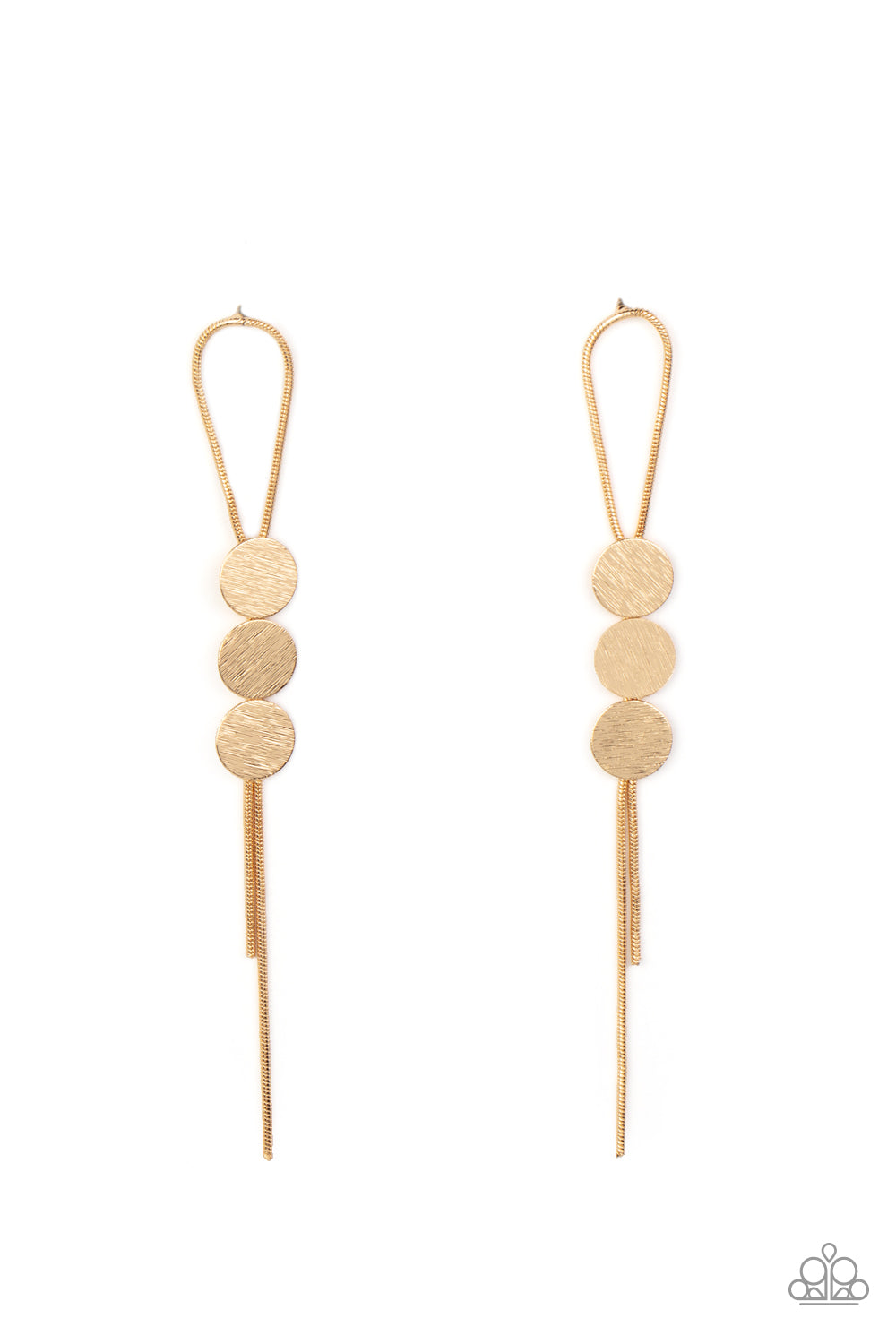 Bolo Beam Gold Earrings