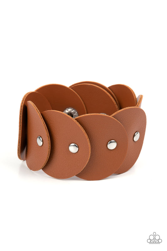 Rhapsodic Roundup Brown Wrap Bracelet