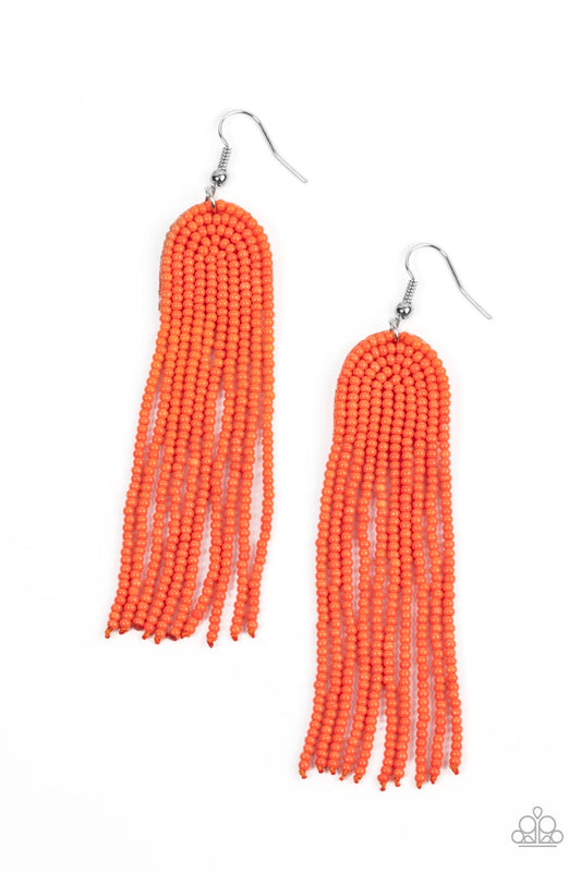 Right as RAINBOW Orange Earrings