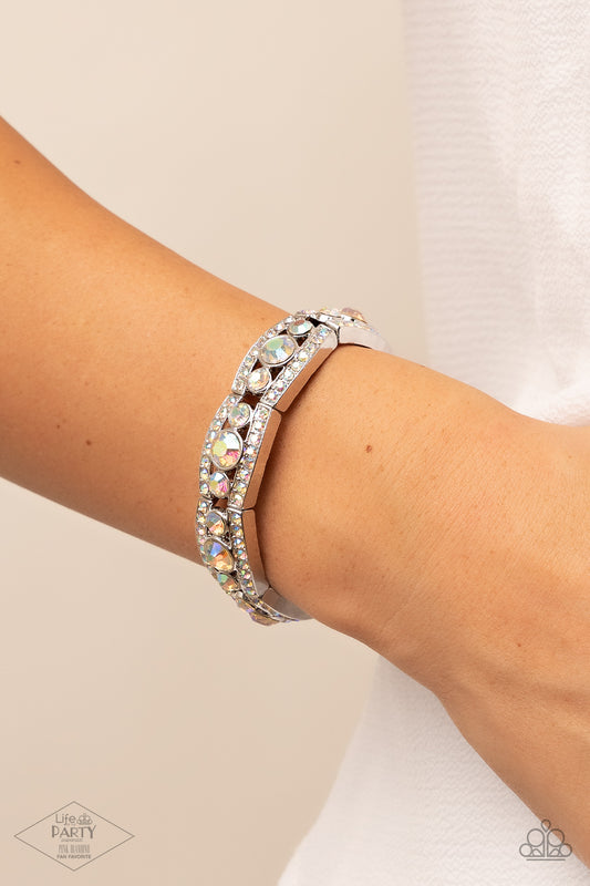 Easy On The ICE Multi Iridescent Bracelet