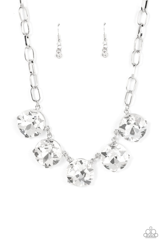 Limelight Luxury Silver Rhinestone Necklace