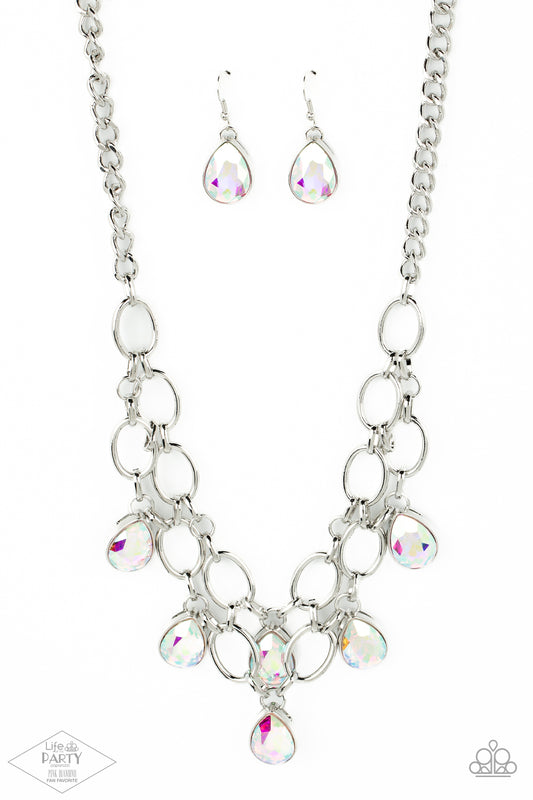 Show-Stopping Shimmer Multi Iridescent Necklace