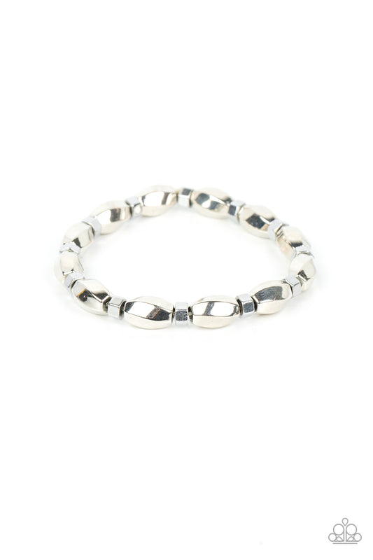 Magnetic Mantra Silver Urban Unisex Bracelet