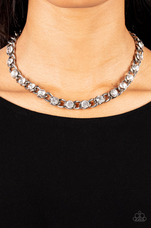 Major Moxie Silver Necklace