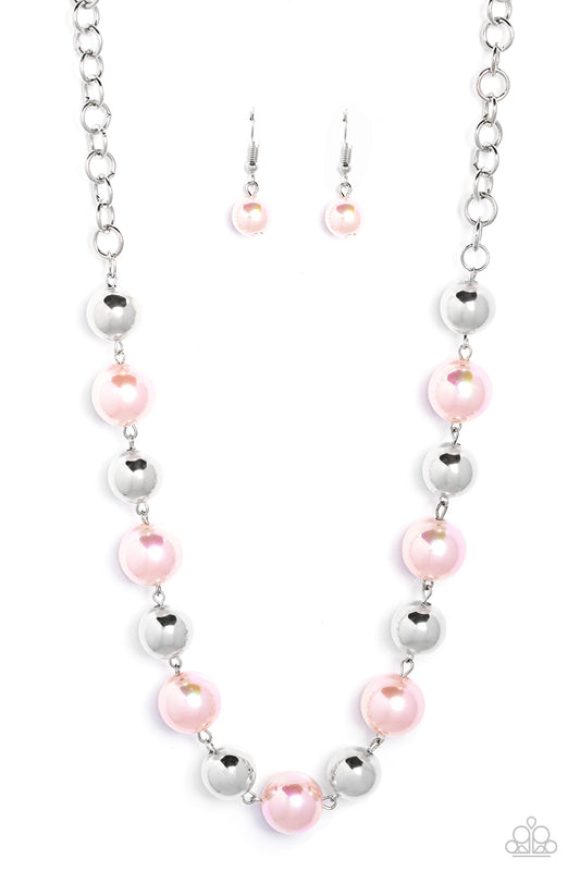 Dreamscape Escape Pink Iridescent Necklace