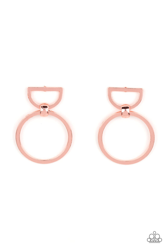 CONTOUR Guide Copper Post Earrings