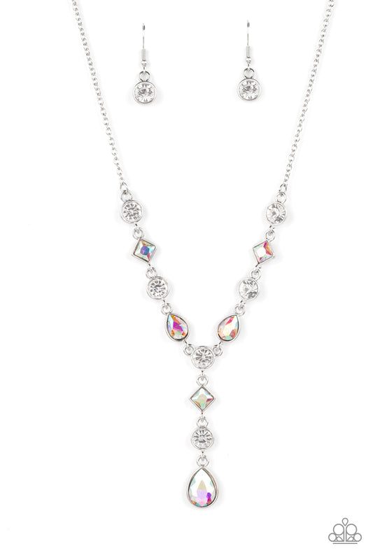 Forget the Crown Multi Iridescent Necklace
