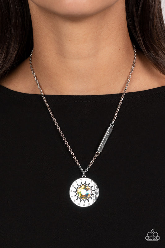 Sundial Dance Multi Iridescent Necklace