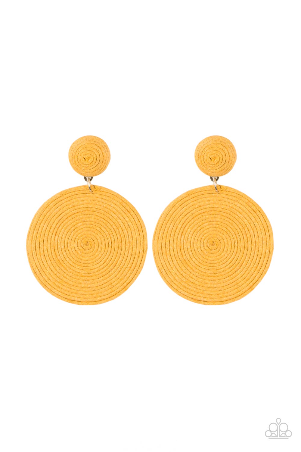 Circulate the Room Yellow Post Earrings