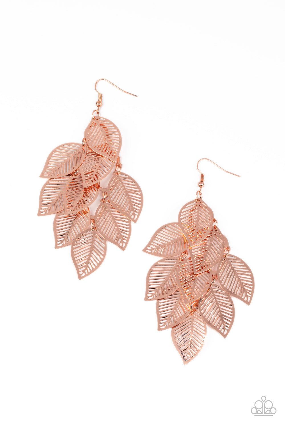 Limitlessly Leafy Copper Earrings