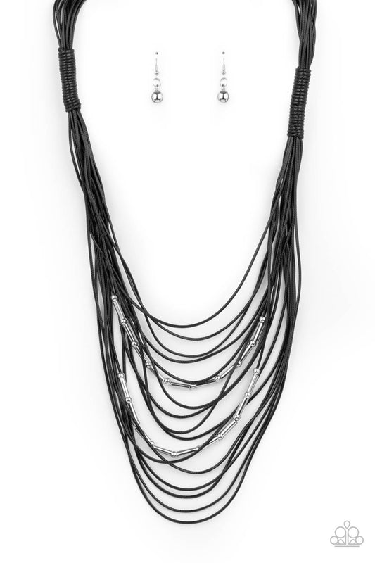 Nice Cord-ination Black Necklace