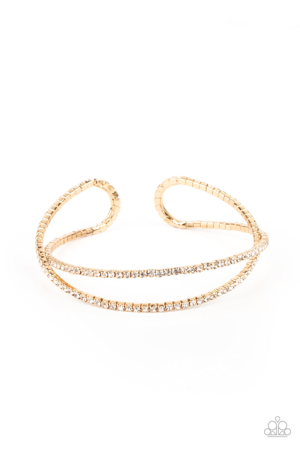 Plus One Status Gold Cuff Bracelet